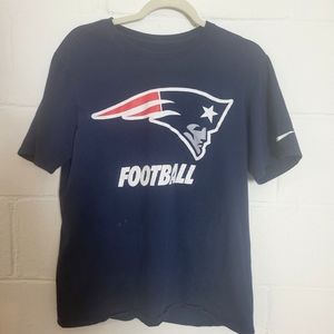 New England Patriots Nike Athletic Cut Short Sleeve Tee Shirt Size Large